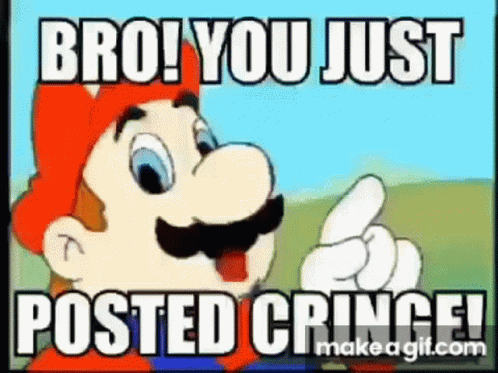Hotel Mario Bro You Just Posted Cringe GIF.