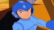 Mega Man Cartoon GIF - Mega Man Cartoon Hmm GIFs