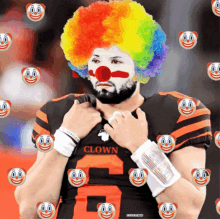 Baker Mayfield Clown GIF - Baker Mayfield Clown Browns GIFs