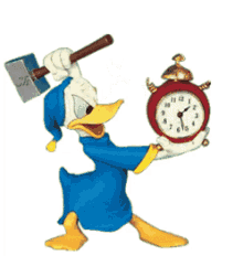 timer clock alarm clock wake up donald duck