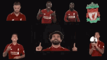 Liverpool Players GIF - Liverpool Players Pointing Up GIFs