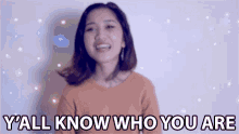 Y All Know Who You Are April Kaye Sabalza GIF - Y All Know Who You Are April Kaye Sabalza Alam Niyo Kung Sino Kayo GIFs