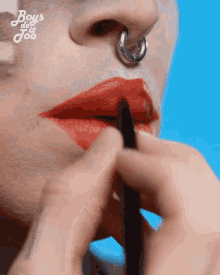 Lipstick Makeup GIF - Lipstick Makeup Lip Brush GIFs