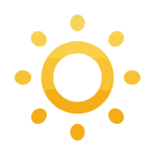 sun symbol symbols joypixels dim button decrease brightness