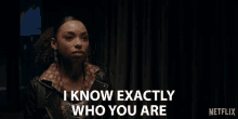 I Know Exactly Who You Are Logan Browning GIF - I Know Exactly Who You Are Logan Browning Samantha White GIFs