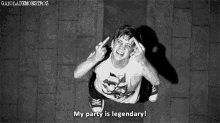 Finger The Party Is Legendary GIF - Finger The Party Is Legendary GIFs