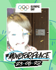 celebrating move for peace celebratory dance confetti everywhere olympic day
