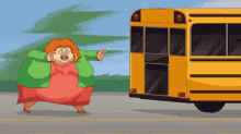 Yo Mama Chasing Bus GIF - Yo Mama Chasing Bus School Bus GIFs