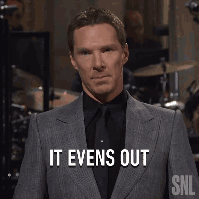 It Evens Out Benedict Cumberbatch GIF It Evens Out Benedict