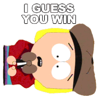 I Guess You Win Pip Pirrip Sticker - I Guess You Win Pip Pirrip South Park Stickers