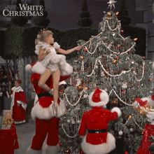 Light The Tree White Christmas GIF - Light The Tree White Christmas Ballerina GIFs