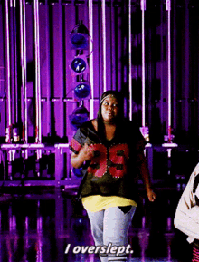 Glee Mercedes Jones GIF - Glee Mercedes Jones I Overslept GIFs