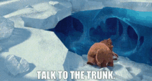 Ice Age Ellie GIF - Ice Age Ellie Talk To The Trunk GIFs
