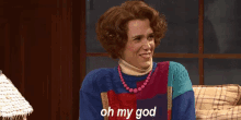When Someone Attractive Compliments You GIF - Snl Kristen Wiig Oh My God GIFs