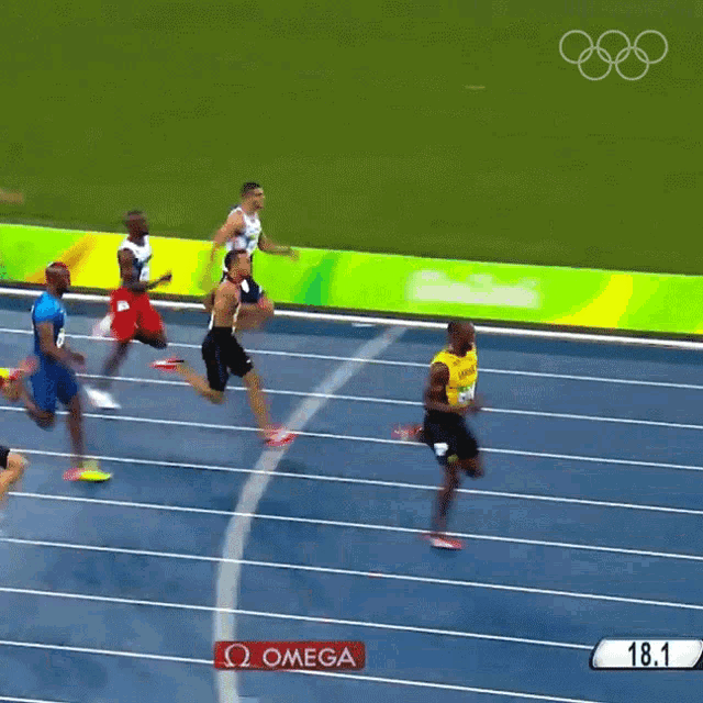 Sprint Finish Usain Bolt GIF - Sprint Finish Usain Bolt Olympics GIFs