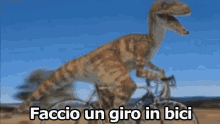 Dinosauro T-rex Bicicletta Fare Un Giro GIF - Dinosaur T Rex Bike GIFs