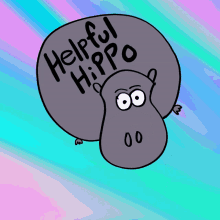 Helpful Hippo Veefriends GIF - Helpful Hippo Veefriends Helping GIFs