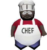 Chef South Park Low Poly Sticker - Chef South Park South Park Chef Stickers