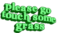 Touch Grass Sticker - Touch Grass Calm Stickers