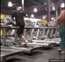 treadmill dat booty fall push up fail