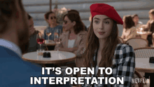 its open to interpretation lily collins emily cooper emily in paris open for discussion