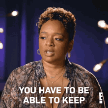 You Have To Be Able To Keep Their Secrets Bianca Barnes Williams GIF - You Have To Be Able To Keep Their Secrets Bianca Barnes Williams For Real The Story Of Reality Tv GIFs