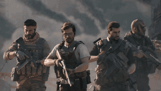 Squad Call Of Duty GIF - Squad Call Of Duty Walking In Unison GIFs