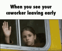 When You See Your Coworker Leaving GIF - When You See Your Coworker Leaving Work GIFs