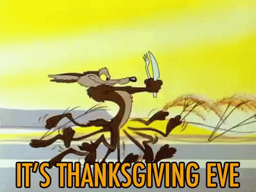 Its Thanksgiving Eve GIF - Looney Tunes Thanks Giving - Discover &amp; Share GIFs