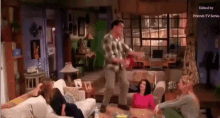 when you know tomorrow is friday friends chandler bing dance