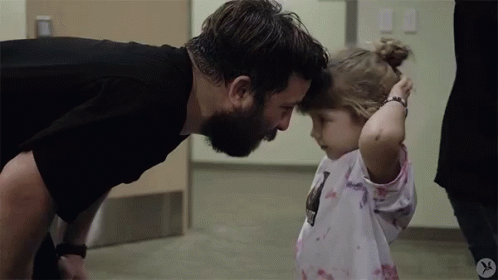 kiss,love,Father Daughter,Timothy Mc Tague,parenting,Under Oath,gif,animate...