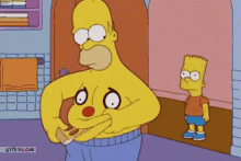 homer simpson bart simpson the simpsons dad bod pizza