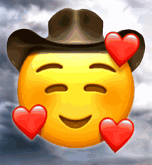 Emoji Heart GIF - Emoji Heart Cowboy Hat GIFs