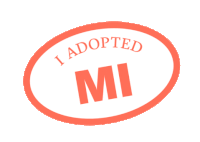 I Adopted Mi Crooked Media Sticker - I Adopted Mi Crooked Media Adopt A State Stickers