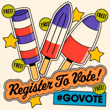 Register To Vote Go Vote GIF - Register To Vote Go Vote Voter Registration GIFs