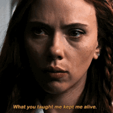 Black Widow What GIF - Black Widow What Taught Me GIFs