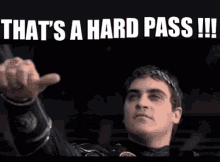Hard Pass GIF - Hard Pass Joaquin Phoenix GIFs