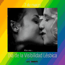 lesbian visibilidad kissing kiss