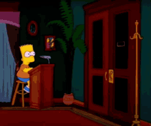 The Simpsons Exit GIF - The Simpsons Exit I Went In GIFs