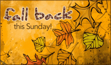 Fall Back This Sunday GIF - Fall Back This Sunday Fall GIFs