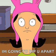 bobs burgers louise belcher eye twitch scared im going to