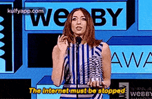 Wwe Byawathe Internet Must Be Stopped Webby.Gif GIF - Wwe Byawathe Internet Must Be Stopped Webby Chelsea Peretti Q GIFs