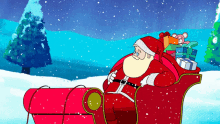 Christmas Santa Claus GIF - Christmas Santa Claus Snow GIFs