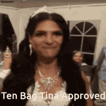 Ten Bag Tina Happy GIF - Ten Bag Tina Happy Cheering GIFs
