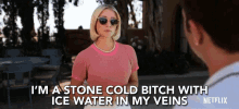 Im A Stone Cold Bitch Ice Water In My Veins GIF - Im A Stone Cold Bitch Ice Water In My Veins Stone Cold GIFs
