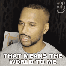 That Means The World To Me Happily GIF - That Means The World To Me Happily That Is Important To Me GIFs