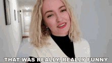 That Was Really Really Funny Mimi GIF - That Was Really Really Funny Mimi Michaela Lintrup GIFs
