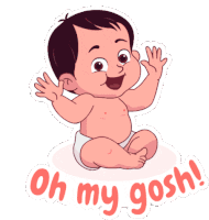 130718 Oh My Gosh Sticker - 130718 Oh My Gosh Baby Stickers
