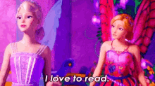 barbie love to read butterfly