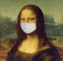Mona Lisa Face Mask GIF - Mona Lisa Face Mask Plague GIFs